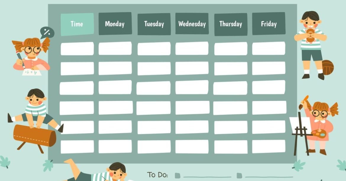 printable weekly chore chart for 7 year old