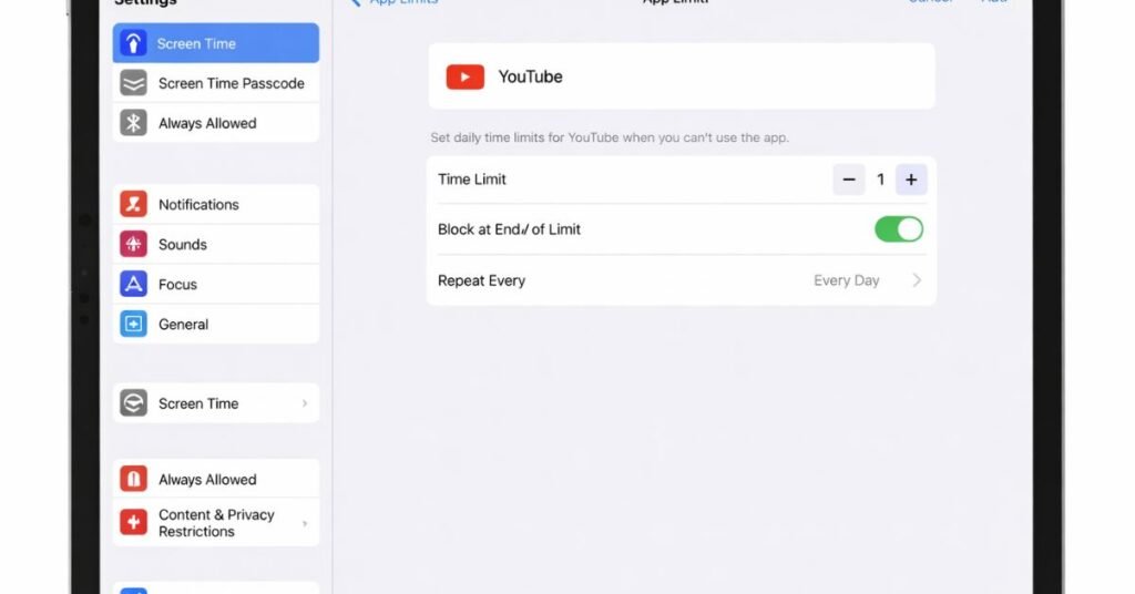 Block YouTube Shorts iPad